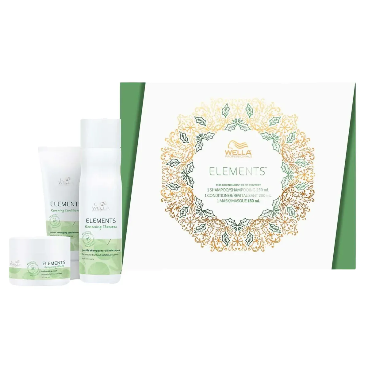 Wella Coffret Elements (Shamp+Revit+Masque) (250ml/200ml/150ml)