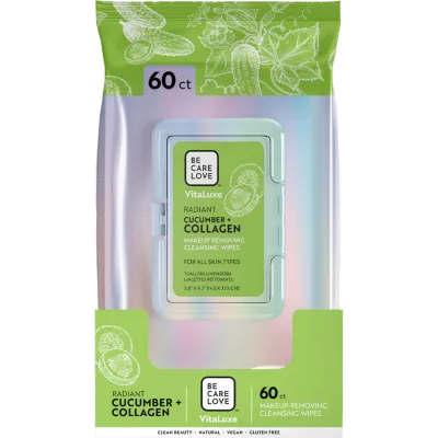 Be Care Love Lingettes Démaquillantes Cocombre+ Collagène (Qté 60)
