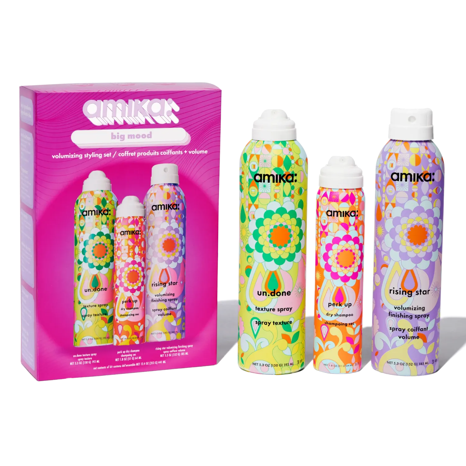 Amika: Coffret Big Mood - Produits Coiffants/Volume