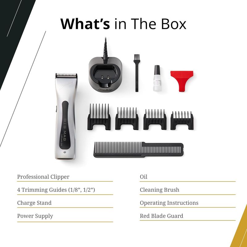 WAHL - Tondeuse Sans-fil (Clipper) Sterling Big Mag Lithion Ion #8843