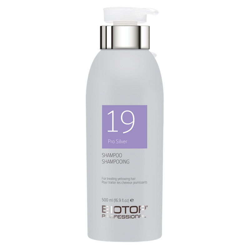 Biotop Pro - 19 Pro Silver Shampoing Cheveux Blonds, Blancs et Argentés 500ml
