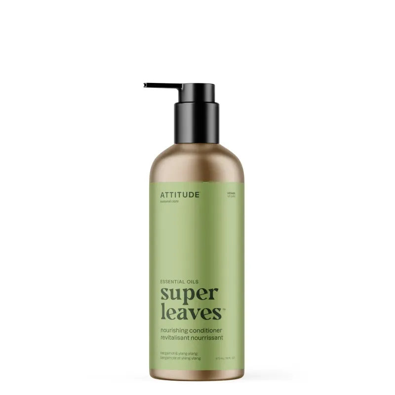 Attitude - Super Leaves Essentiel - Revitalisant - Nourrissant - Bergamote et Ylang Ylang (473ml)