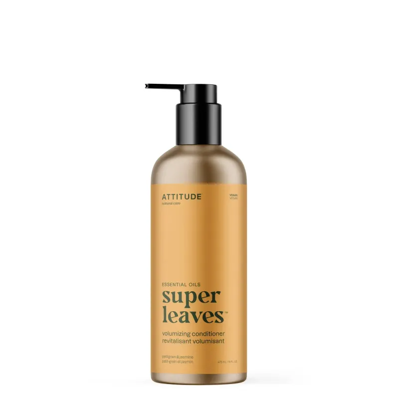Attitude - Super Leaves Essentiel - Revitalisant - Volumisant - Petit Grain et Jasmin (473ml)