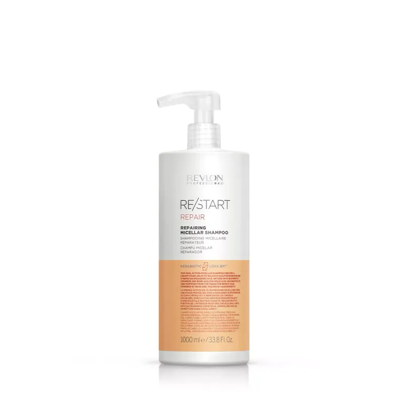 Revlon Pro - Re/Start Repair - Shampoing Micellaire Réparateur (1L)