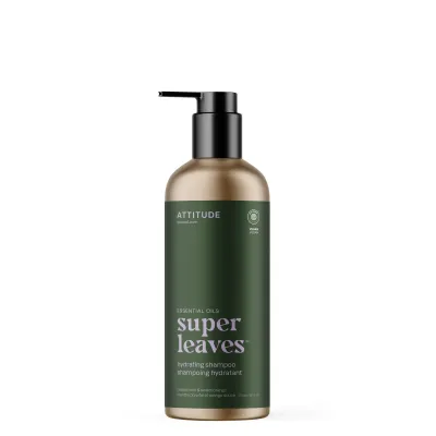 Attitude - Super Leaves Essentiel - Shampoing - Hydratant - Menthe Poivrée et Orange Douce (473ml)