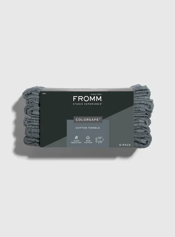Fromm - Colorsafe Serviettes en Coton Grise (6/pqt) #65015