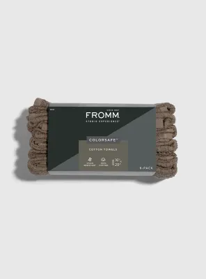 Fromm - Colorsafe Serviettes en Coton Brune (6/pqt) #65012