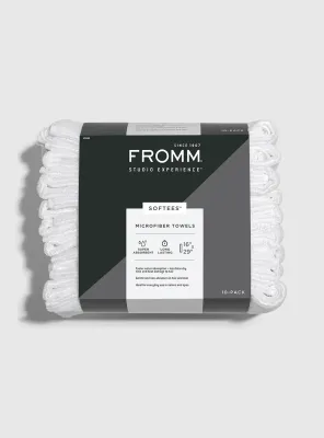 Fromm - Softees Serviettes Microfibre Blanche (10/pqt) #45048