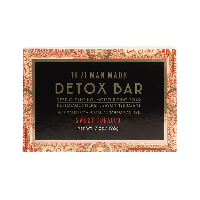 18.21 Man Made - Detox Bar Savon Sweet Tobacco 198g/7oz