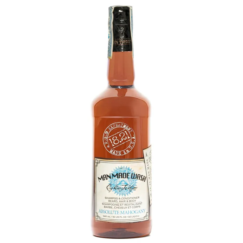 18.21 Man Made - Shampoing 3 en 1 Absolute Mahogany 946ml/32oz