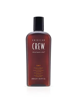 American Crew - Shampoing 3-EN-1 (250ml)