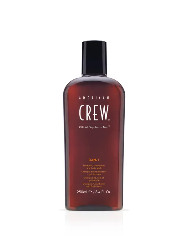 American Crew - Shampoing 3-EN-1 (250ml)