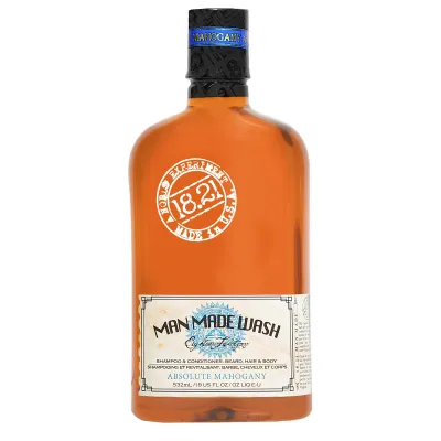 18.21 Man Made - Shampoing 3 en 1 Absolute Mahogany 532ml/18oz