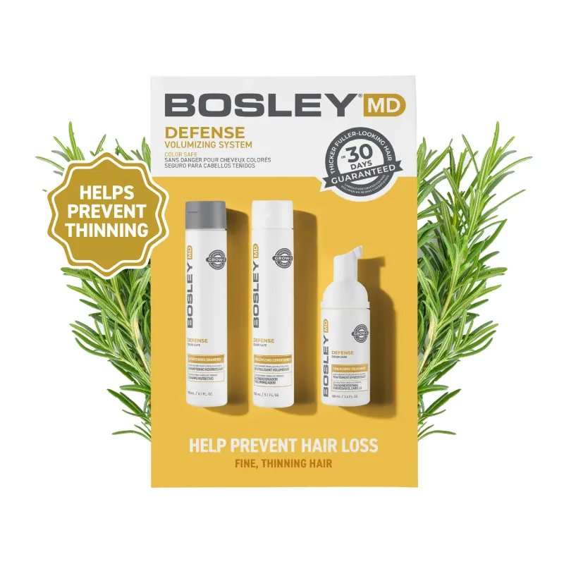 Bosley - Trio BOS -Defense Kit (Protection et Prévention) 150ml+150ml+100ml
