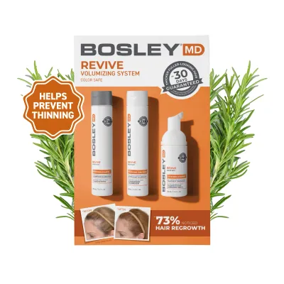 Bosley - Trio BOS -Revive Kit (Cheveux teints-colorés) 150ml+150ml+100ml