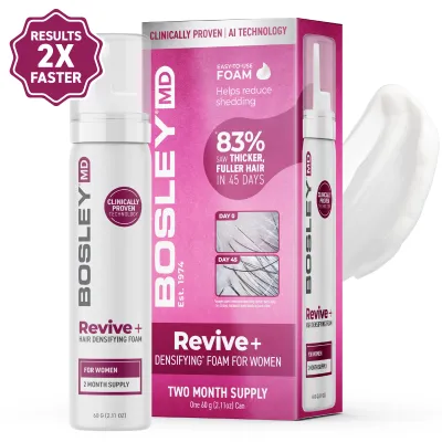 Bosley - Revive+ Ensemble Mousse Densifiante pour Femmes