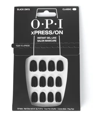OPI - Ongles Artificiels Black Onyx - Classique/Rond