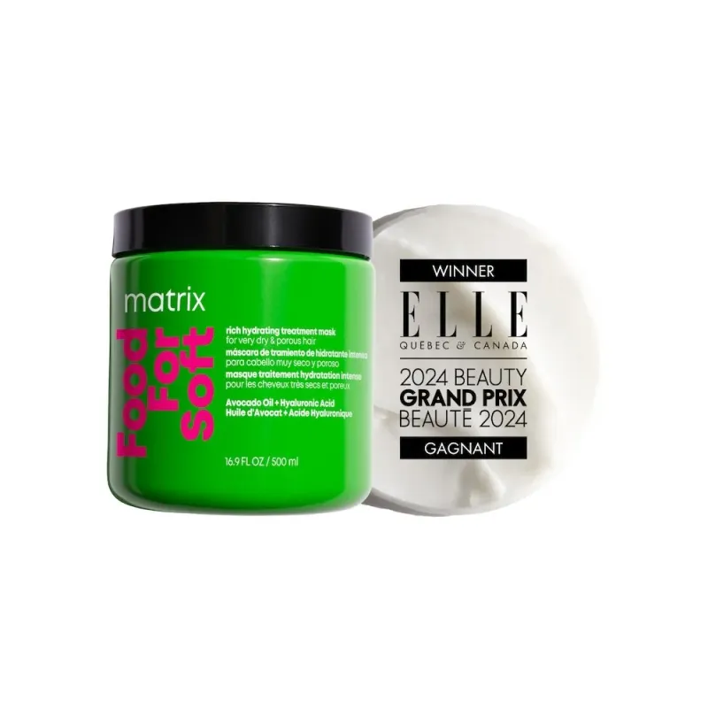 Matrix - Food for Soft - Masque Traitement Hydratant Cheveux Secs (500ml)