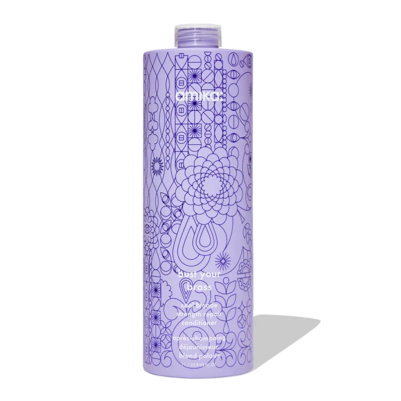 Amika - Bust your Brass - Après-Shampoing Réparateur Blond Froid (1L)