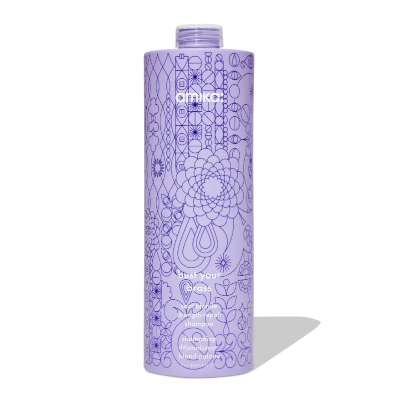 Amika - Bust your Brass - Shampoing Réparateur Blond Froid (1L)