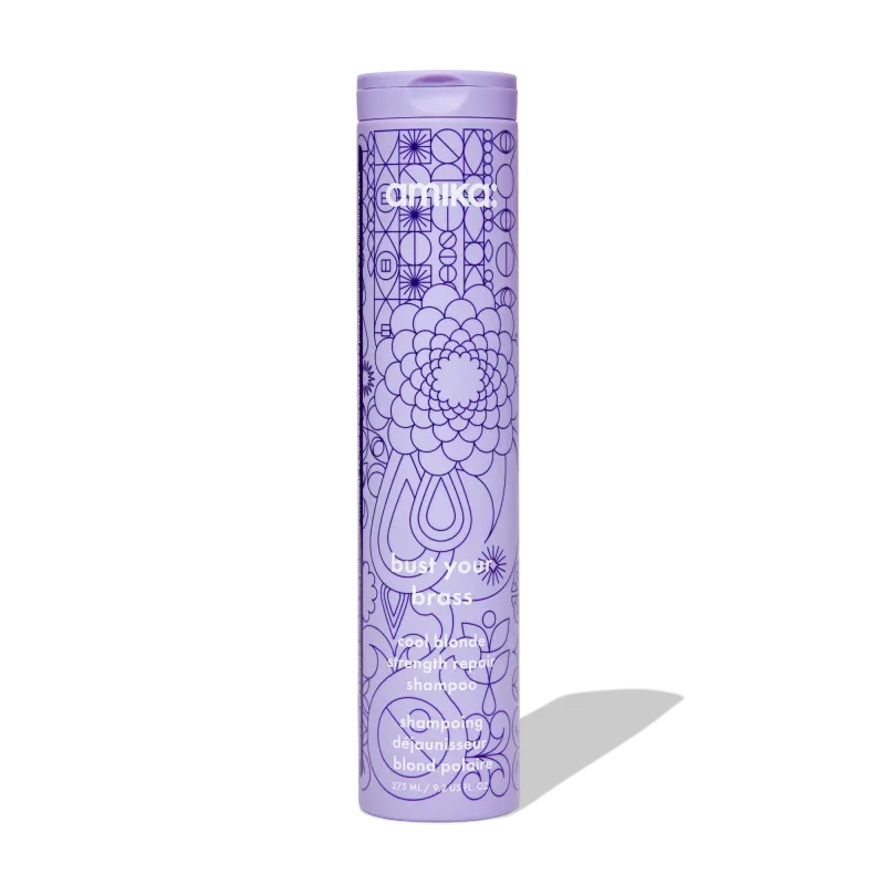 Amika - Bust your Brass - Shampoing Réparateur Blond Froid (275ml)