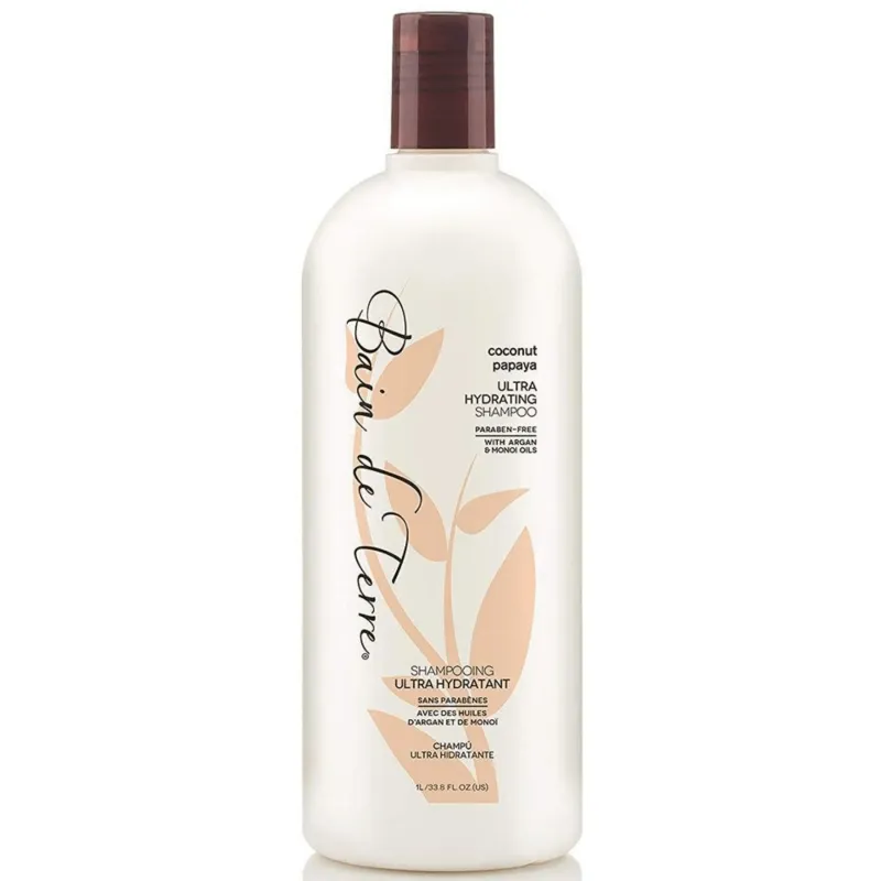 Bain de Terre - Shampoing - Noix de Coco Papaye - Ultra Hydratant  (1L)