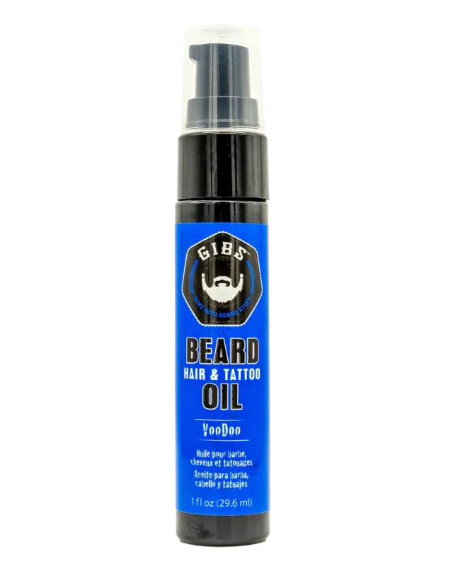 Gibs - Voodoo Prince - Huile pour Barbe, Cheveux et Tatouages (29.6g)