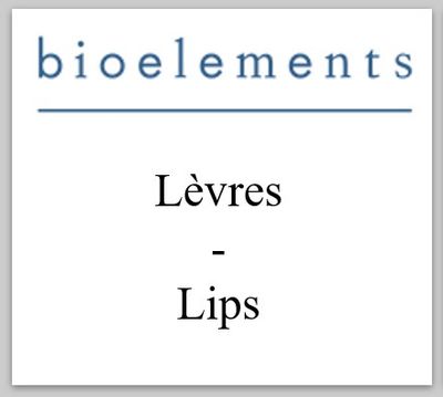 BIOELEMENTS - Lèvres