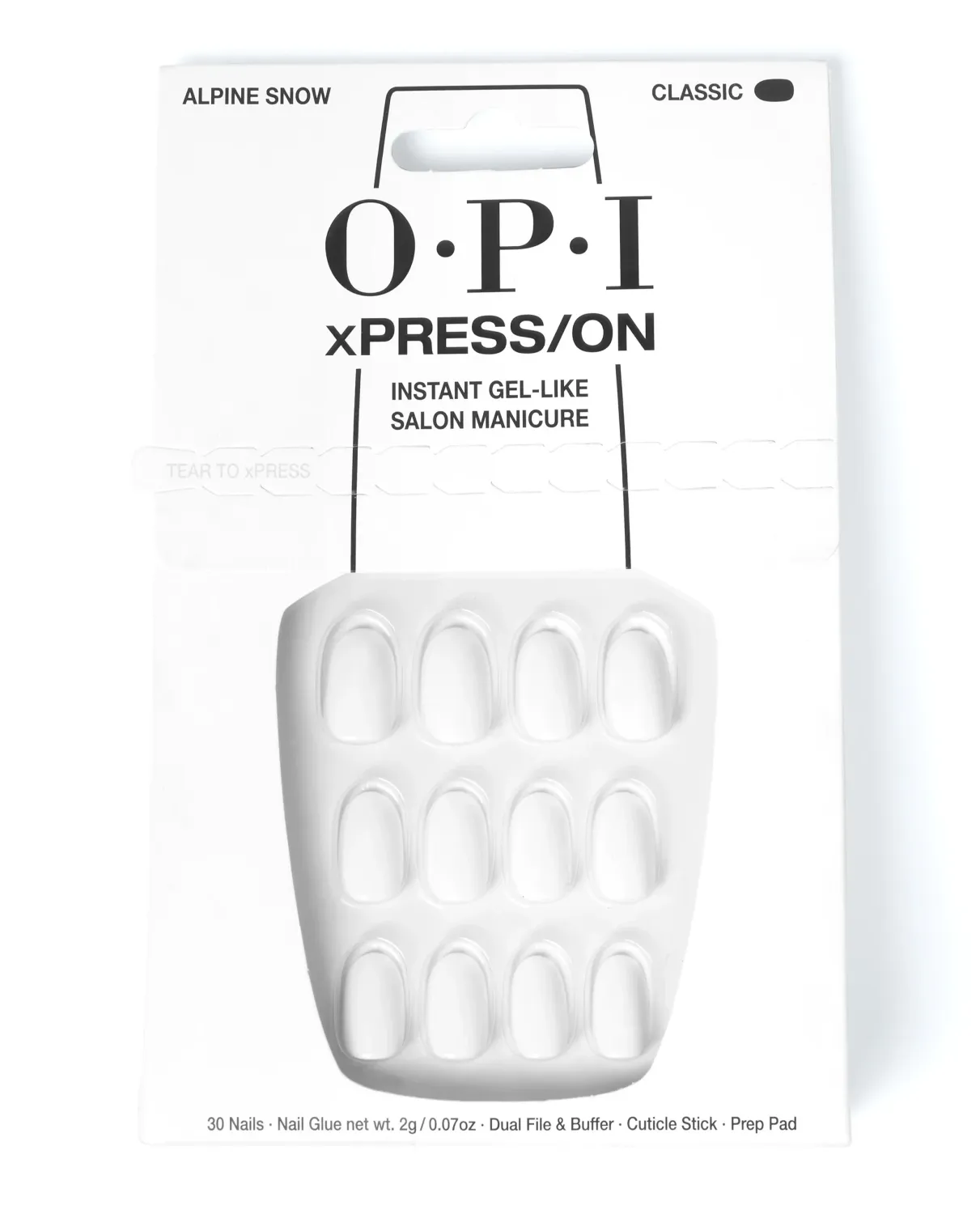 OPI - Ongles Artificiels Alpine Snow - Classique/Rond