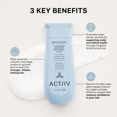 Actiiv Recover Shampoing Épaississant Pour Homme 215ml