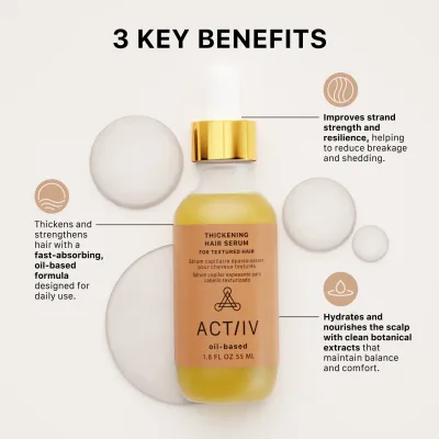 Actiiv Sérum Capillaire Épaississant à Base d'Huile 55ml