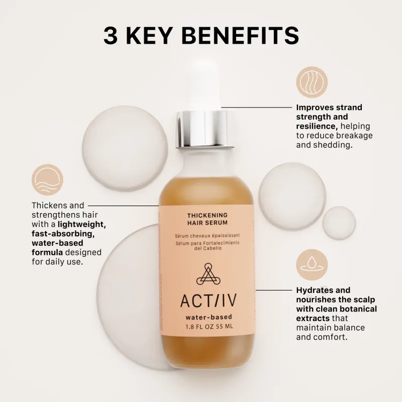 Actiiv Sérum Capillaire Épaississant à Base d'Eau 55ml