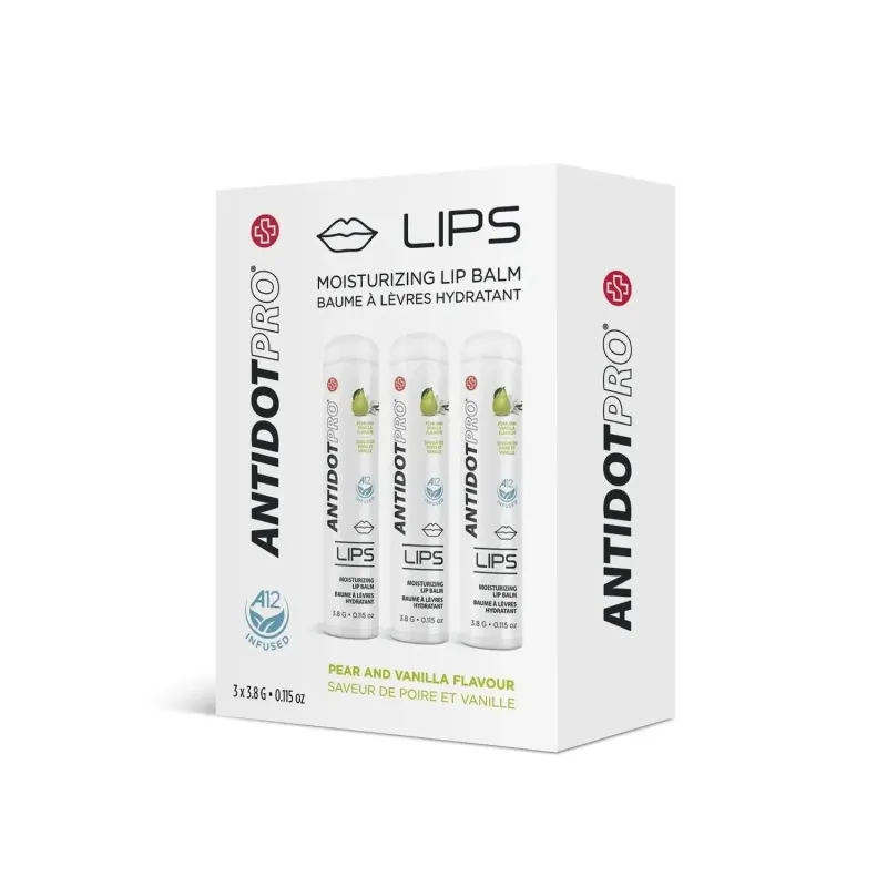 AntidotPro - Baumes à Lèvres Hydratant - 3 Poire/Vanille