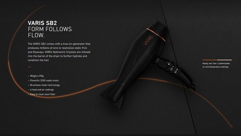Varis - Sèche-cheveux professionnel SB2 Ionique