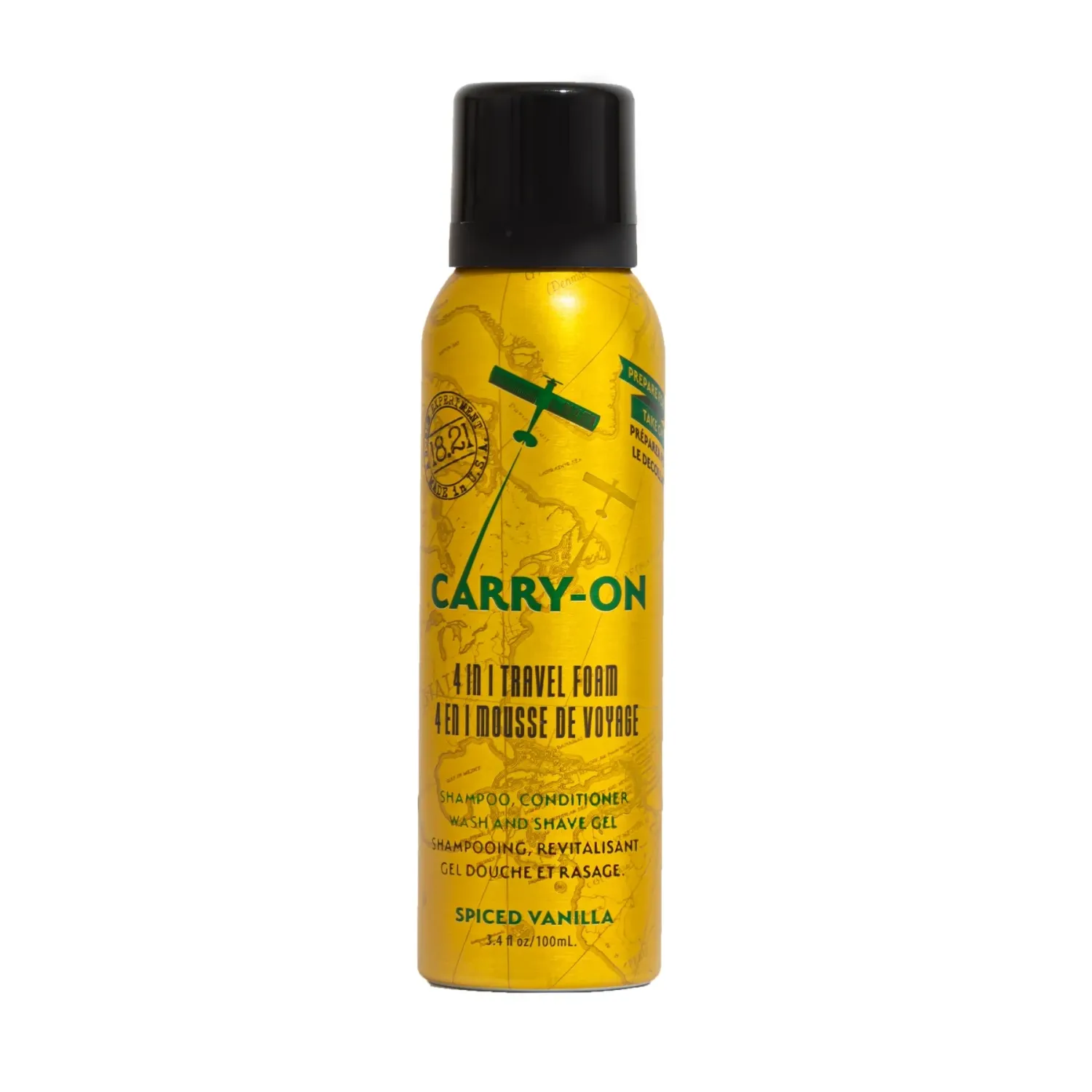 18.21 Man Made - Carry-On 4-en-1 Mousse de Voyage Spiced Vanilla 100ml/3.4oz