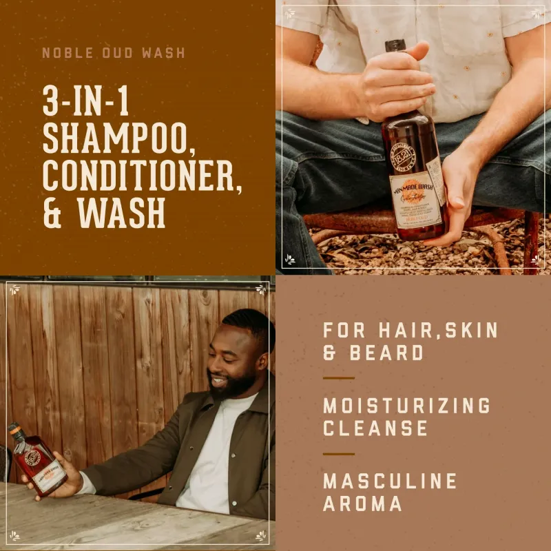 18.21 Man Made - Shampoing 3 en 1 Noble Oud 532ml/18oz