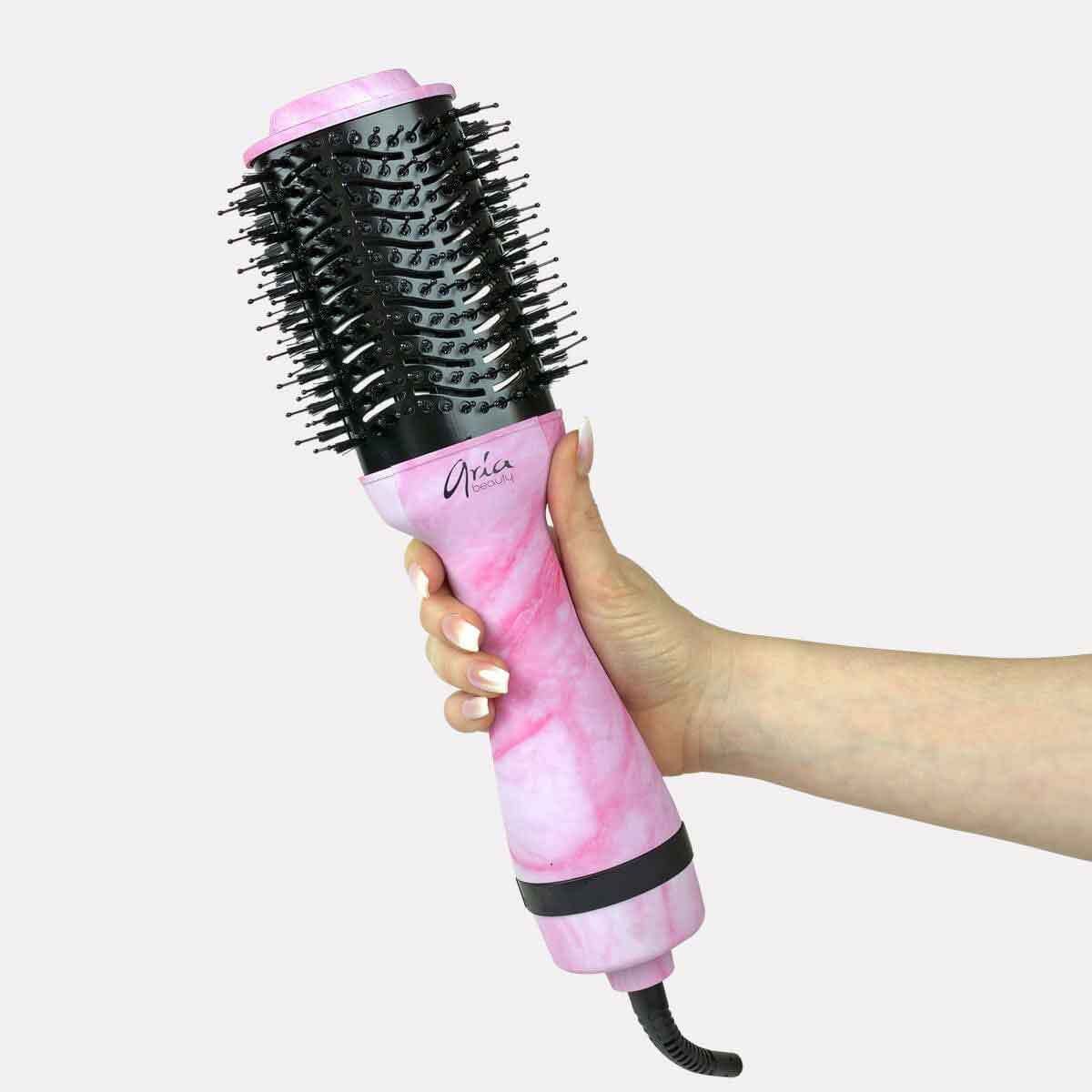Aria Beauty - Brosse Séchoir 2" - (marbré rose)