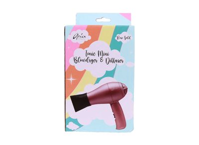 Aria Beauty - Mini séchoir pliable rose gold 1200w