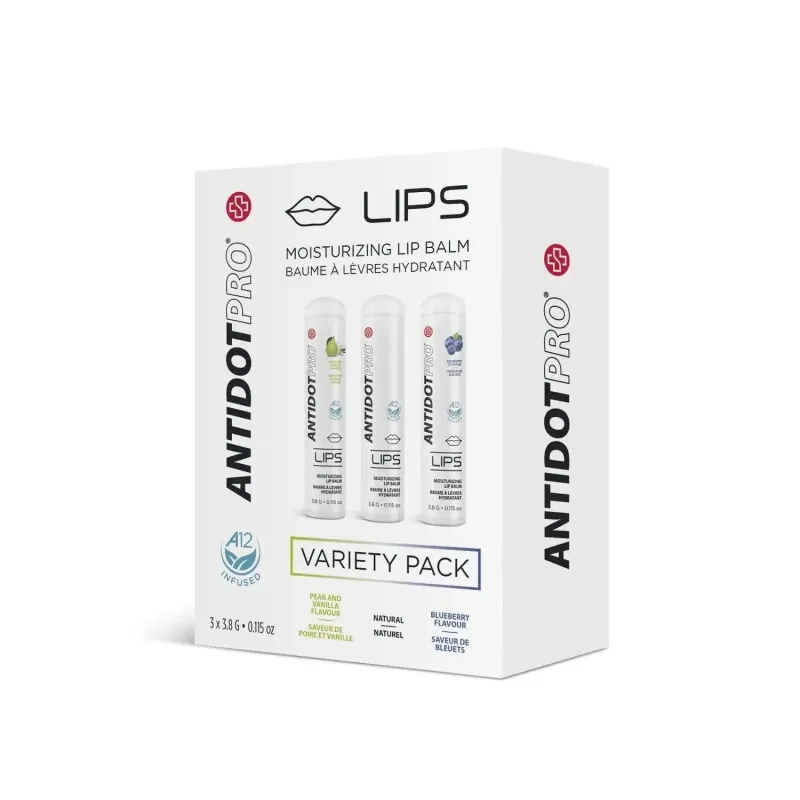 AntidotPro - Baumes à Lèvres Hydratant - 3 Variétés