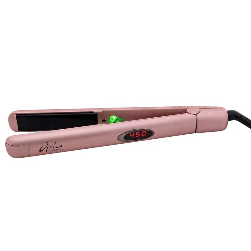 Aria Beauty - Fer plat 1” Infra-rouge Black Toumaline (rose gold)