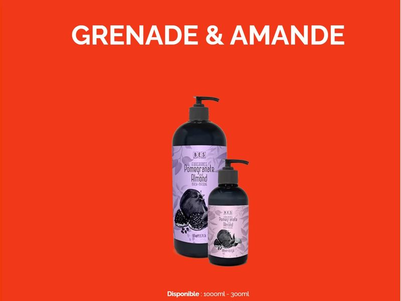 BES Fragrance - Shampoing Grenade et Amande 300ml