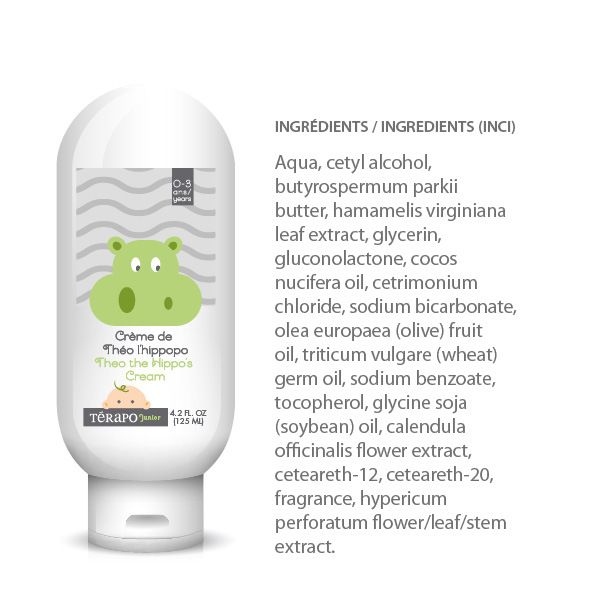 Térapo Junior - Crème Protectrice de Théo l'Hippopo 0-3 ans (125ml)