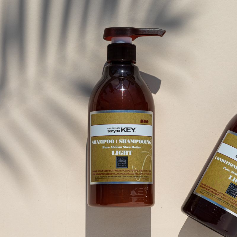 Saryna Key Léger - Shampoing Réparateur Cheveux Fins au Karité (500ml)
