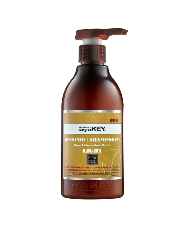 Saryna Key Léger - Shampoing Réparateur Cheveux Fins au Karité (500ml)