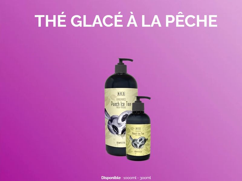BES Fragrance - Shampoing Thé Glacé à la Pêche 300ml