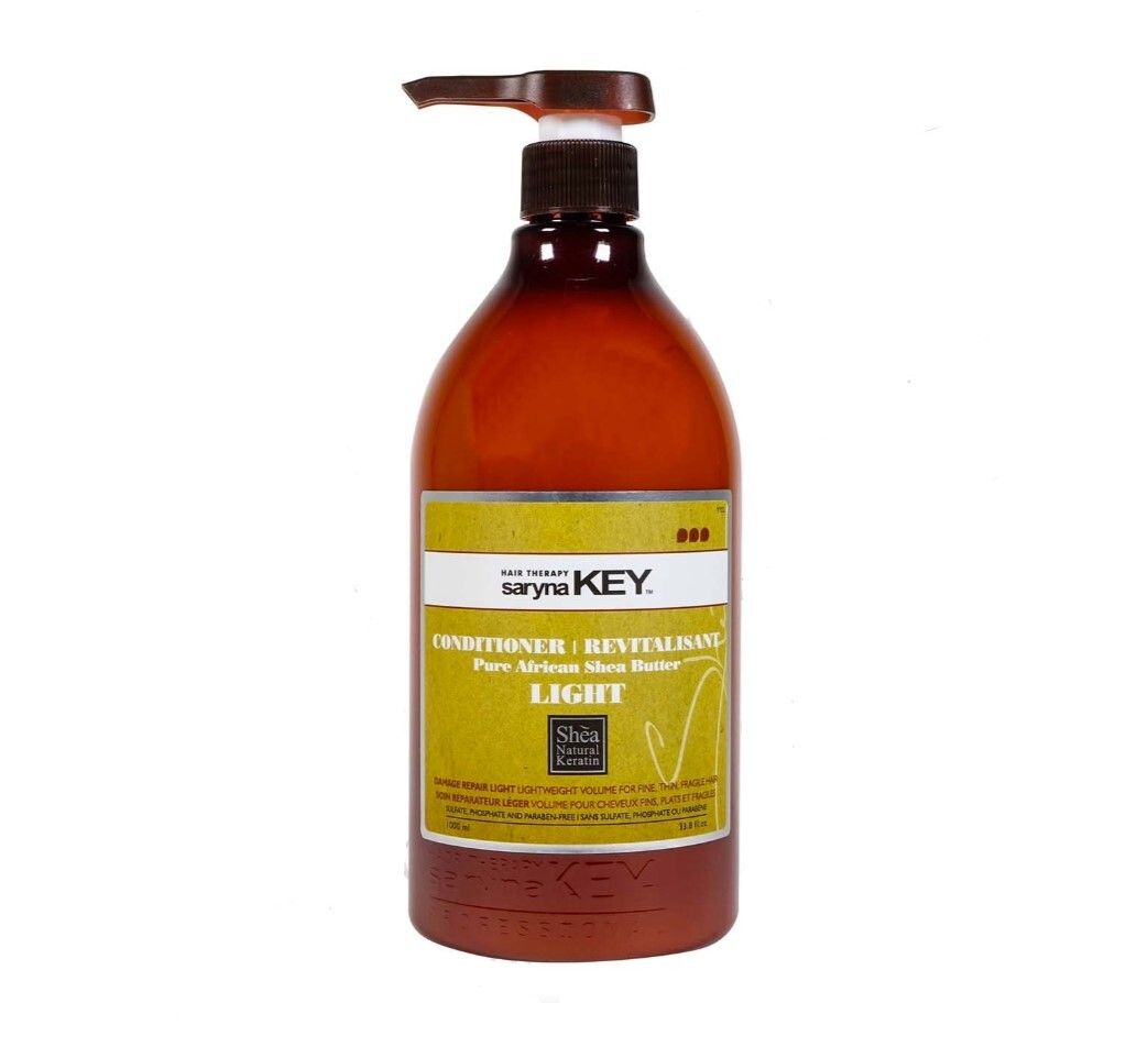 Saryna Key Léger - Revitalisant Réparateur Cheveux Fins au Karité (1L)