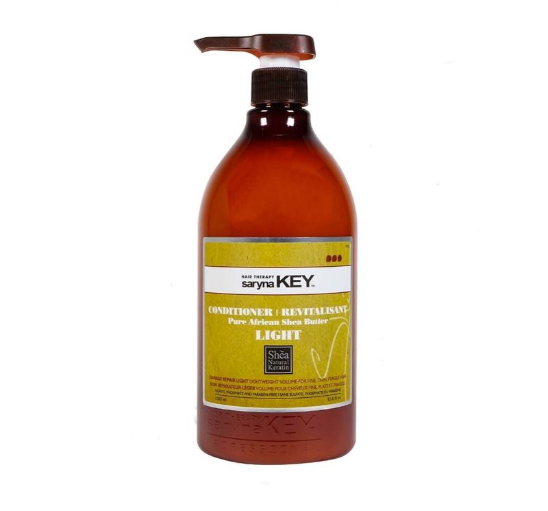 Saryna Key Léger - Revitalisant Réparateur Cheveux Fins au Karité (1L)