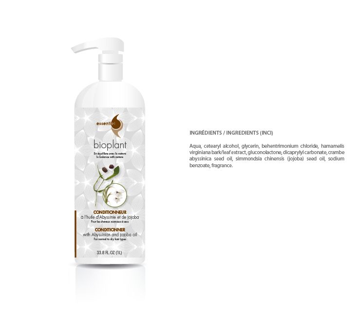 Bioplant - Revitalisant Huile d'Abyssinie et Jojoba - Normaux à Secs (1L)