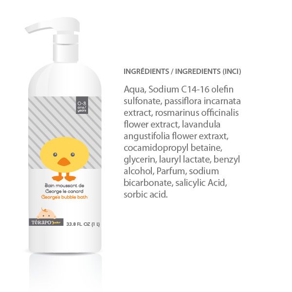 Térapo Junior - Bain Moussant Georges le Canard 0-3 ans (1L)