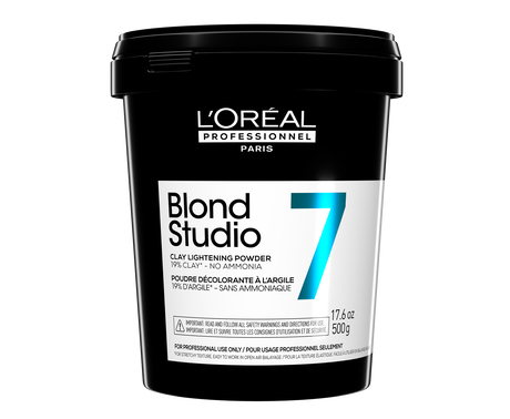 L'Oréal Pro - Blond Studio 7 - Poudre à l'argile Sans Amonique (500g)